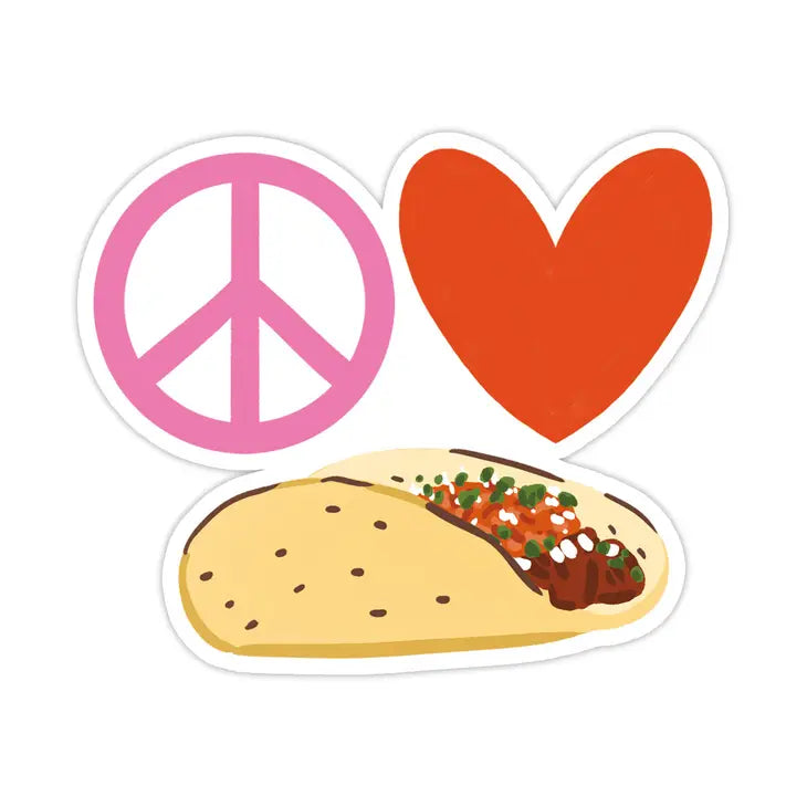Peace Love Sticker