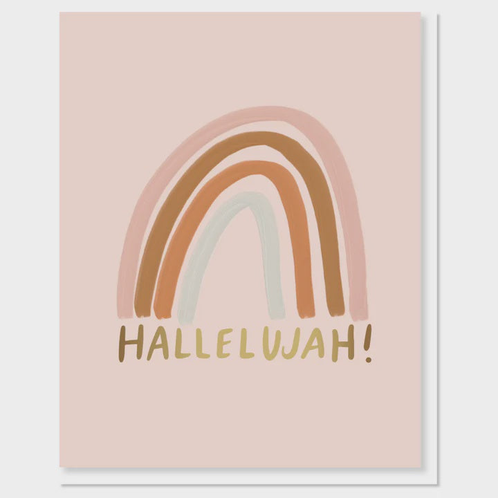 Hallelujah Rainbow Card