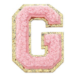 Chenille Glitter Letter Patch